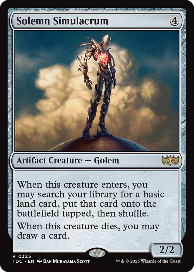 Image of Solemn Simulacrum [Tarkir: Dragonstorm Commander]