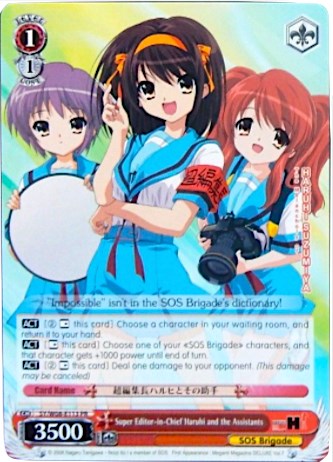 Image of Super Editor-in-Chief Haruhi and the Assistants (SY/W08-E113 PR) (Promo) [The Melancholy of Haruhi Suzumiya]