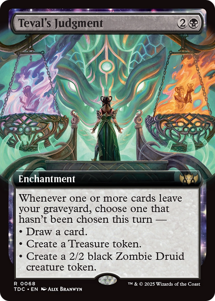 Image of Teval's Judgment (Extended Art) [Tarkir: Dragonstorm Commander]