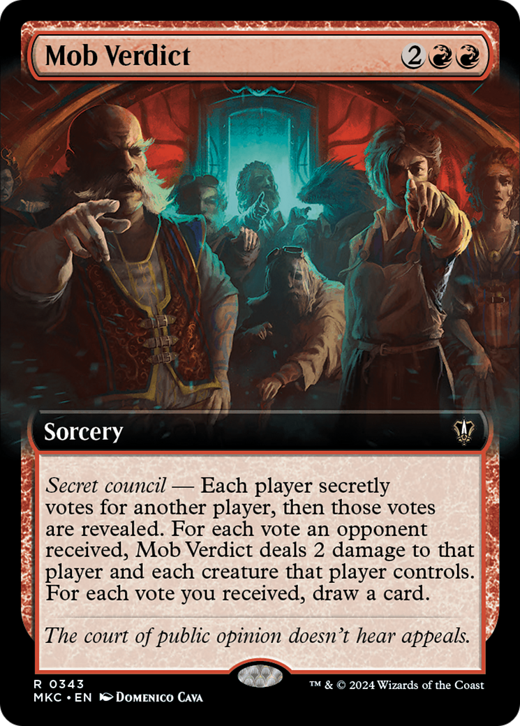 Image of Mob Verdict (Extended Art) [Murders at Karlov Manor Commander]
