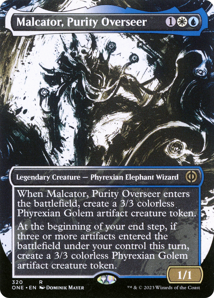 Image of Malcator, Purity Overseer (Borderless Ichor) [Phyrexia: All Will Be One]