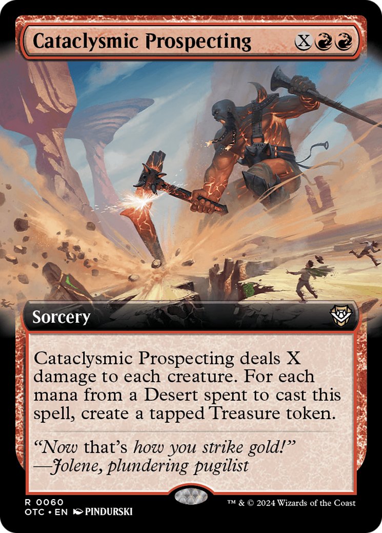 Image of Cataclysmic Prospecting (Extended Art) [Outlaws of Thunder Junction Commander]