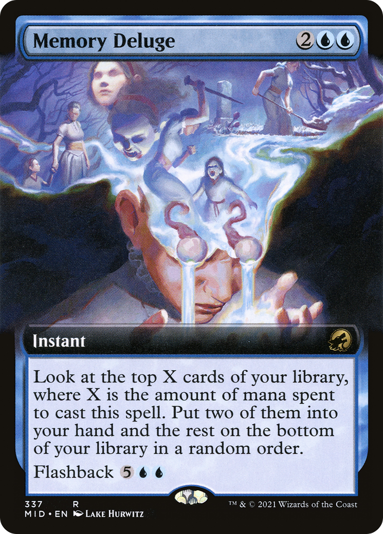 Image of Memory Deluge (Extended Art) [Innistrad: Midnight Hunt]