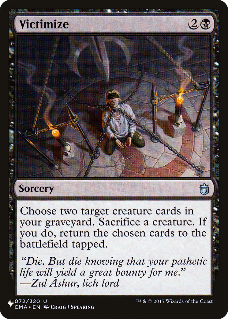 Image of Victimize [The List]
