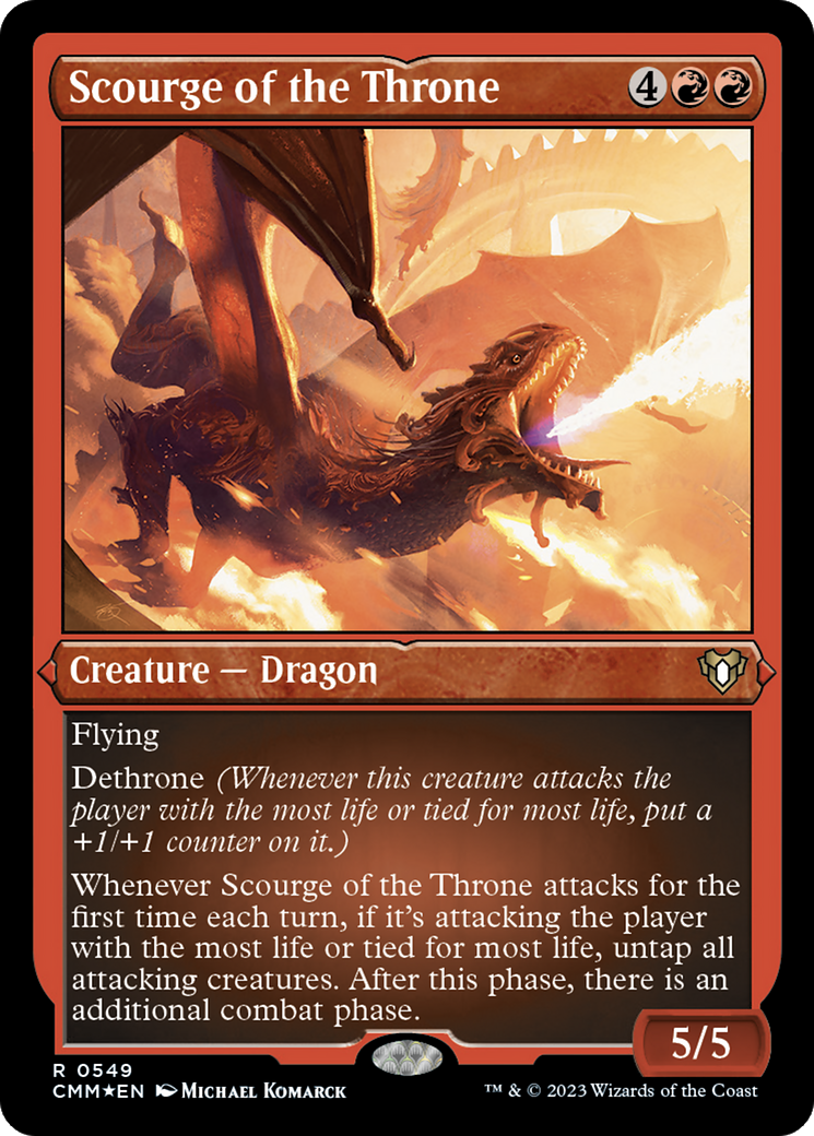 Image of Scourge of the Throne (Foil Etched) [Commander Masters]
