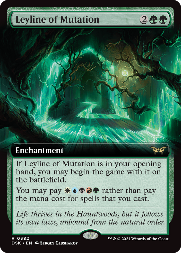 Image of Leyline of Mutation (Extended Art) [Duskmourn: House of Horror]
