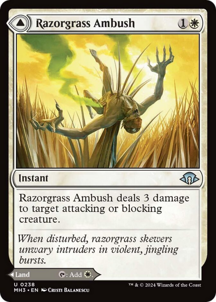 Image of Razorgrass Ambush // Razorgrass Field [Modern Horizons 3]