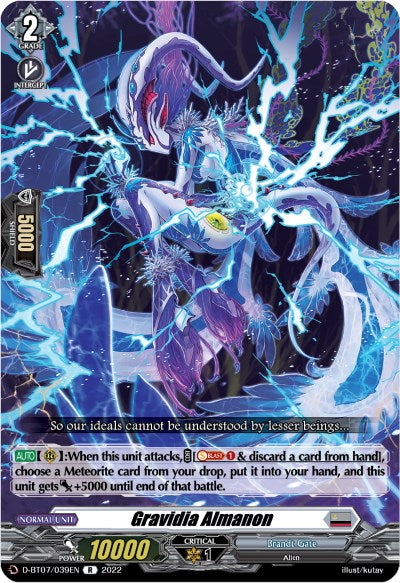 Image of Gravidia Almanon (D-BT07/039EN) [Raging Flames Against Emerald Storm]