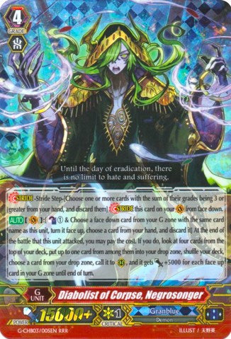 Image of Diabolist of Corpse, Negrosonger (G-CHB03/005EN) [Rummy Labyrinth Under the Moonlight]