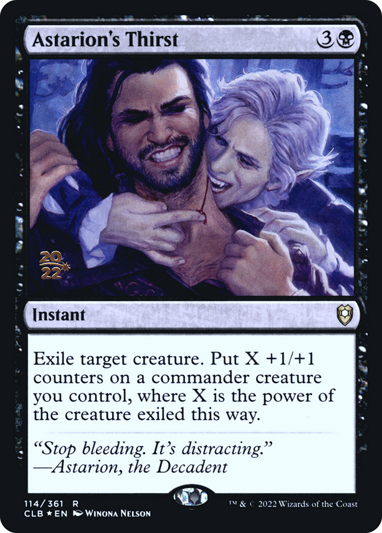 Image of Astarion's Thirst [Commander Legends: Battle for Baldur's Gate Prerelease Promos]