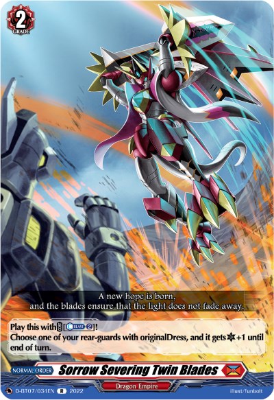 Image of Sorrow Severing Twin Blades (D-BT07/034EN) [Raging Flames Against Emerald Storm]