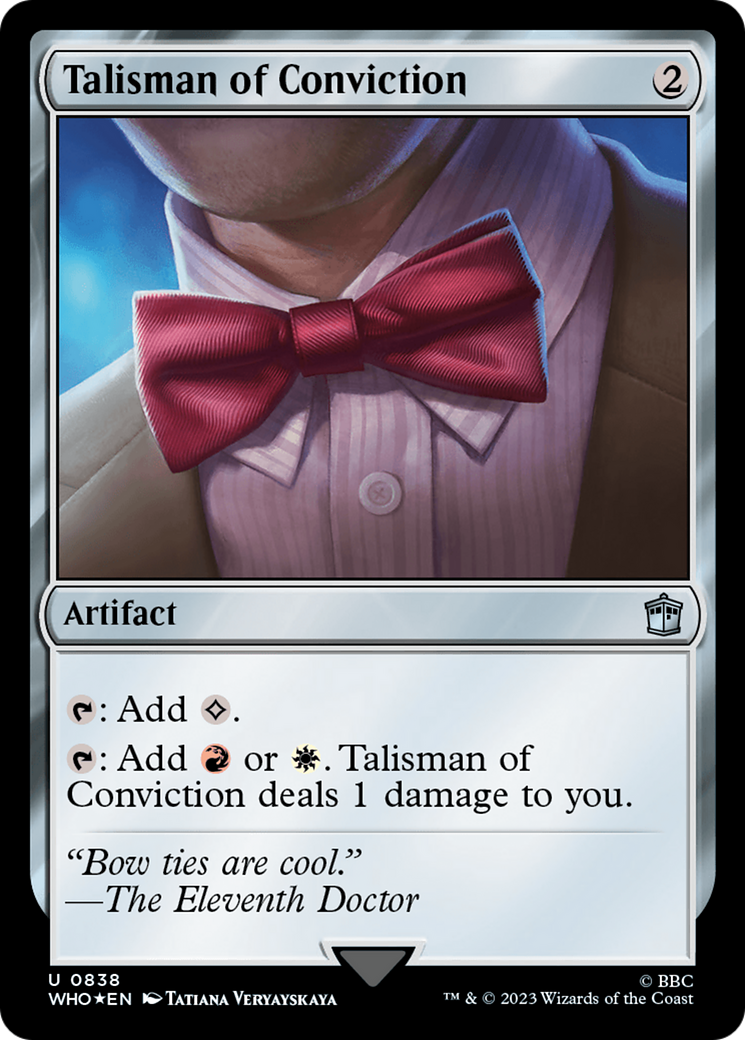 Image of Talisman of Conviction (Surge Foil) [Doctor Who]