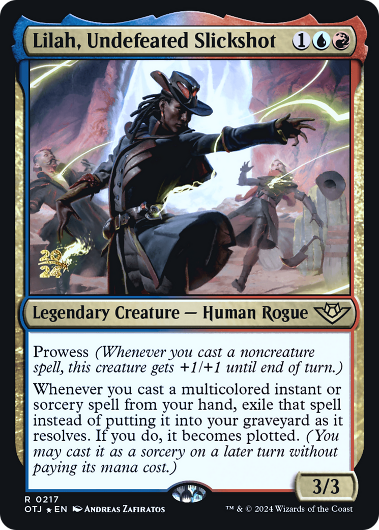 Image of Lilah, Undefeated Slickshot [Outlaws of Thunder Junction Prerelease Promos]