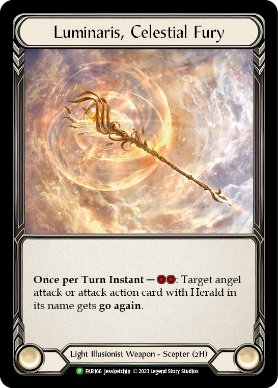Image of Luminaris, Celestial Fury [FAB166] (Promo)  Rainbow Foil