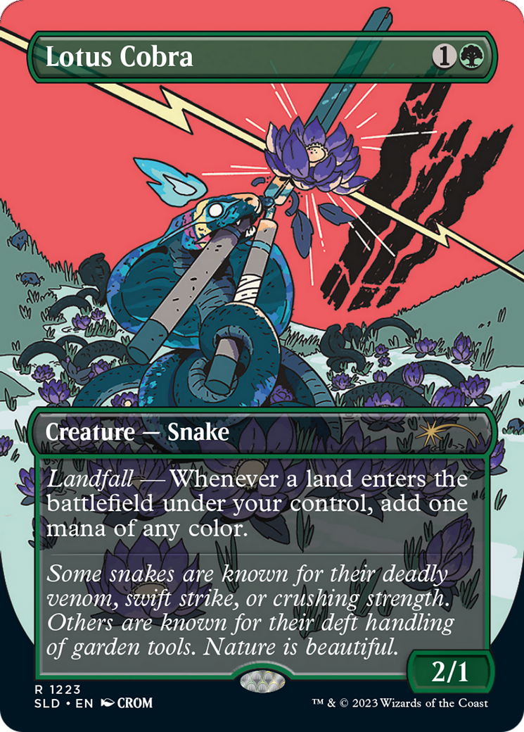 Image of Lotus Cobra (Borderless) [Secret Lair Drop Series]