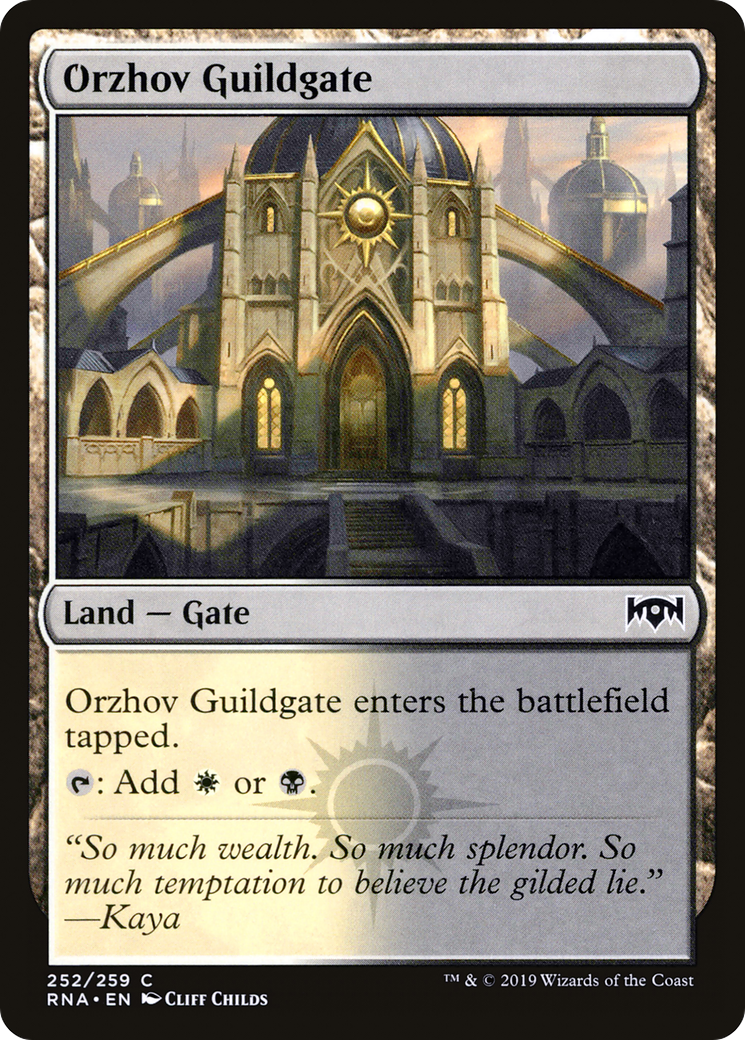 Image of Orzhov Guildgate (252/259) [Ravnica Allegiance]