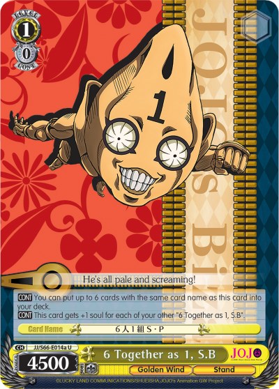 Image of 6 Together as 1, S.B (JJ/S66-E014a U) [JoJo's Bizarre Adventure: Golden Wind]