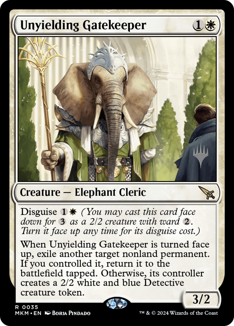 Image of Unyielding Gatekeeper (Promo Pack) [Murders at Karlov Manor Promos]