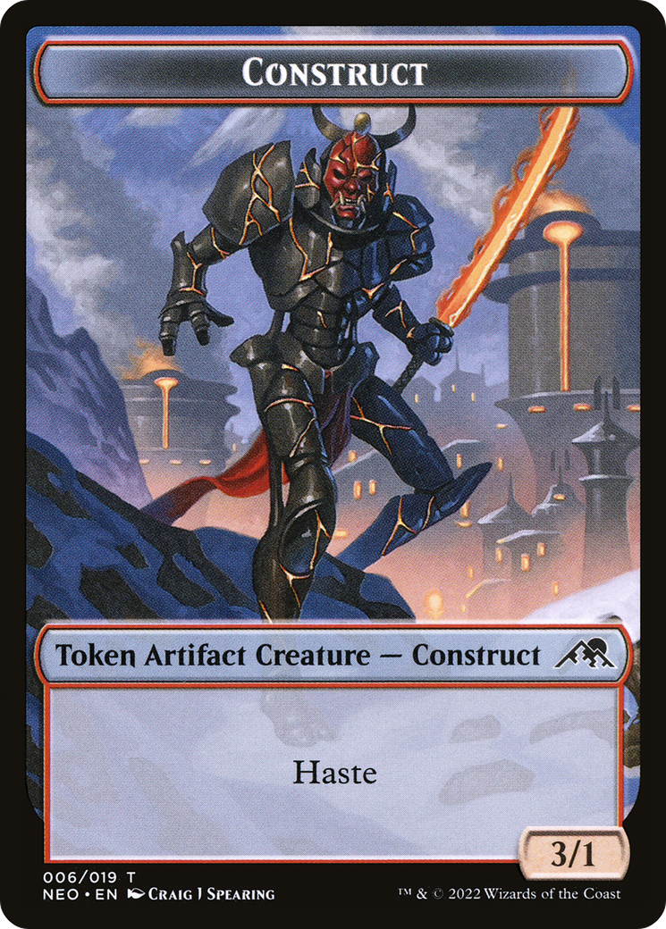 Image of Construct Token (006) [Kamigawa: Neon Dynasty Tokens]