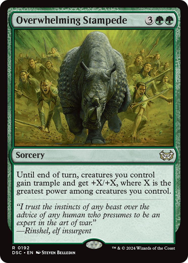 Image of Overwhelming Stampede [Duskmourn: House of Horror Commander]