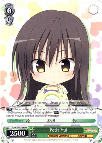 Image of Petit Yui (TL/W37-E104 PR) (Promo) [To Loveru Darkness 2nd]