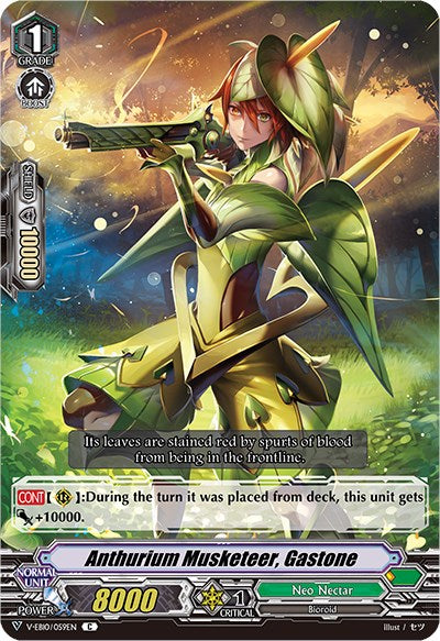 Image of Anthurium Musketeer, Gastone (V-EB10/059EN) [The Mysterious Fortune]