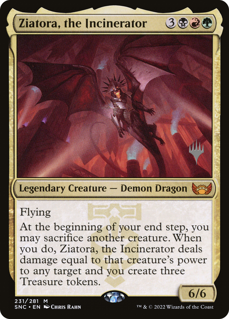 Image of Ziatora, the Incinerator (Promo Pack) [Streets of New Capenna Promos]