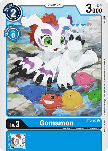 Image of Gomamon [ST2-02] (Official Tournament Pack Vol.3) [Starter Deck: Cocytus Blue Promos]