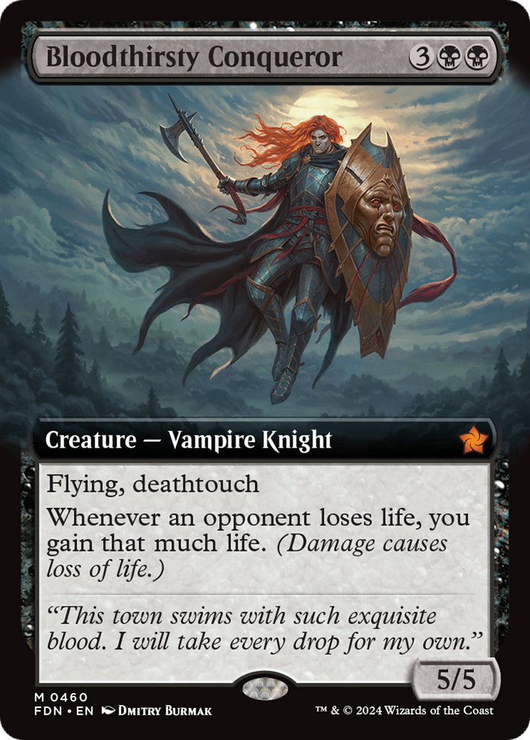 Image of Bloodthirsty Conqueror (Extended Art) [Foundations]