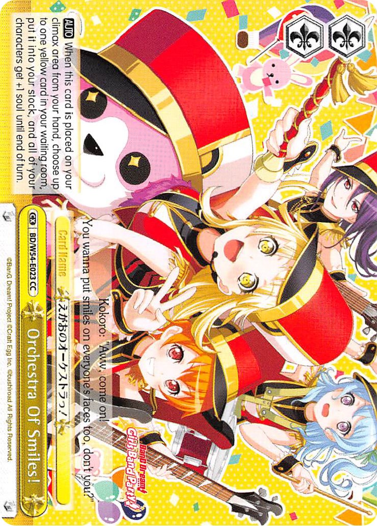 Image of Orchestra Of Smiles! (BD/W54-E023 CC) [BanG Dream! Girls Band Party!]