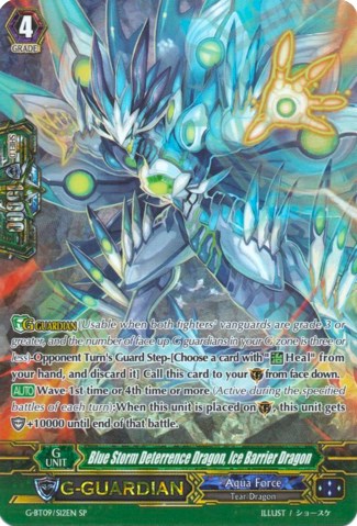 Image of Blue Storm Deterrence Dragon, Ice Barrier Dragon (G-BT09/S12EN) [Divine Dragon Caper]