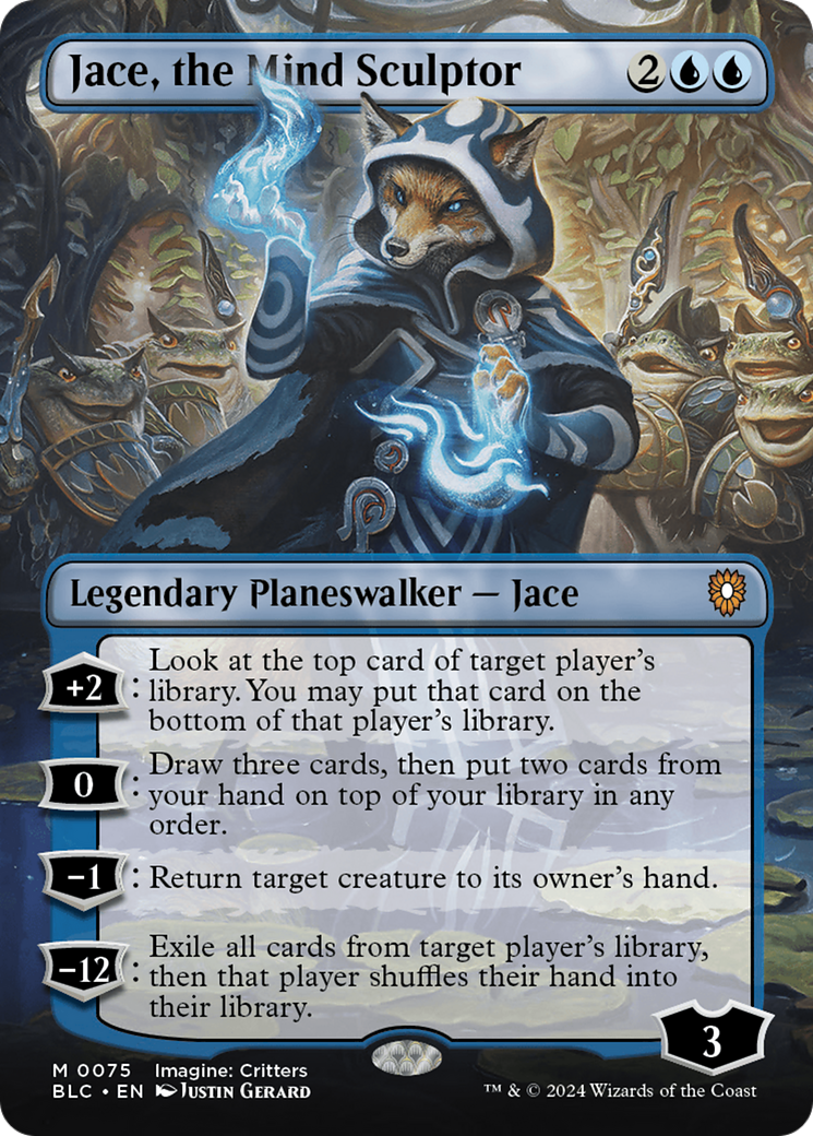 Image of Jace, the Mind Sculptor (Borderless) [Bloomburrow Commander]