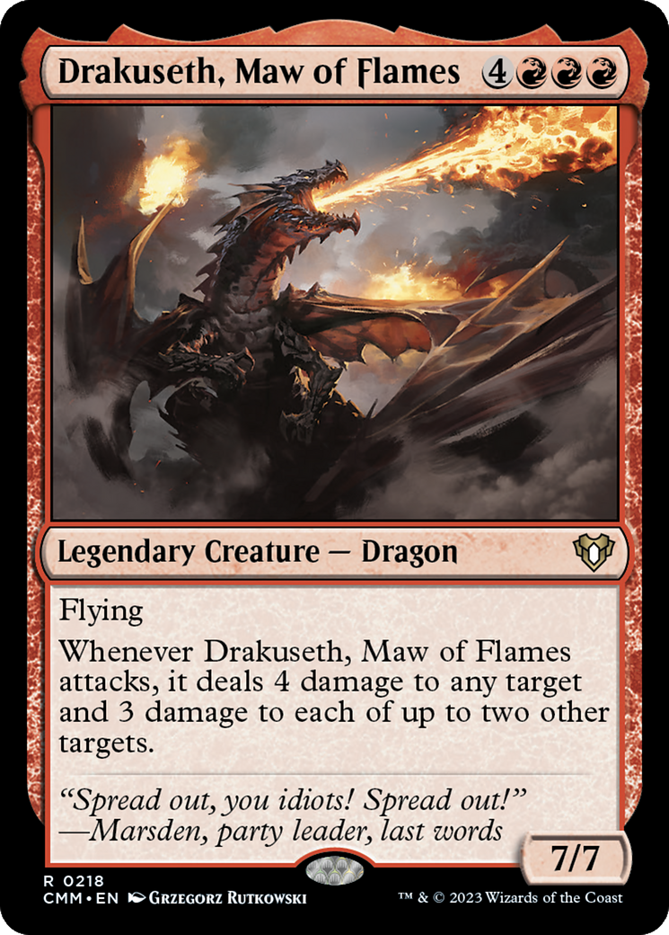 Image of Drakuseth, Maw of Flames [Commander Masters]