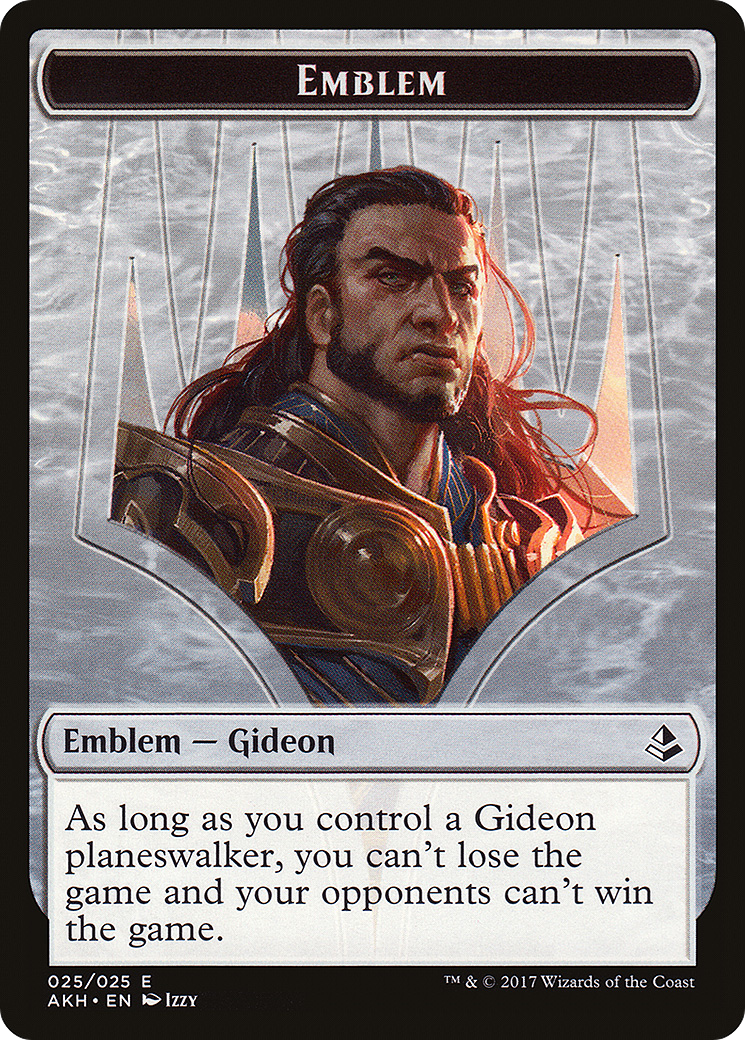 Image of Emblem - Gideon of the Trials (AKH-025) - Amonkhet Tokens Foil
