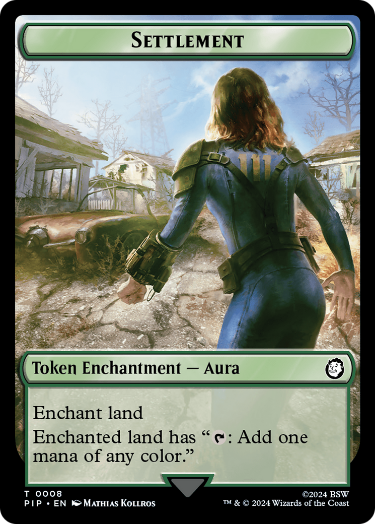 Image of Energy Reserve // Settlement Double-Sided Token [Fallout Tokens]