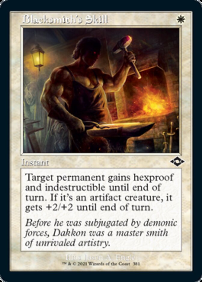 Image of Blacksmith's Skill (Retro Foil Etched) [Modern Horizons 2]