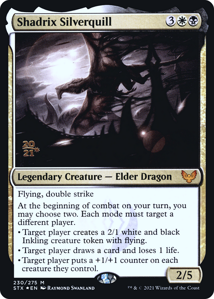 Image of Shadrix Silverquill [Strixhaven: School of Mages Prerelease Promos]