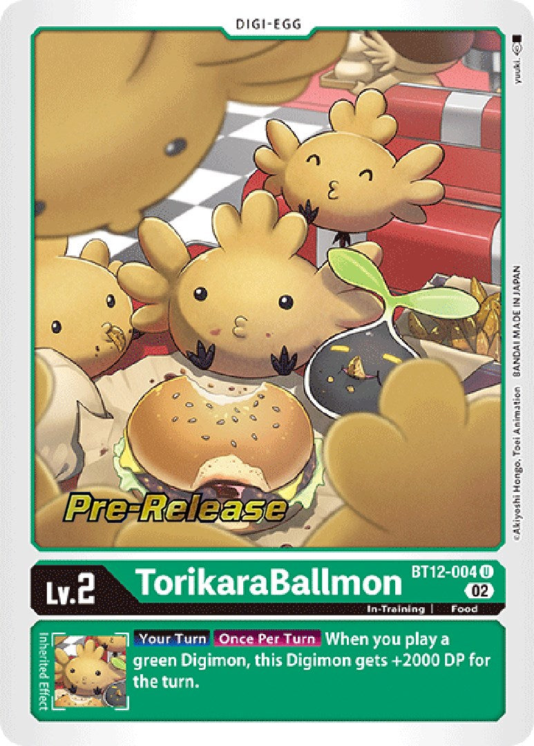 Image of TorikaraBallmon [BT12-004] [Across Time Pre-Release Cards]