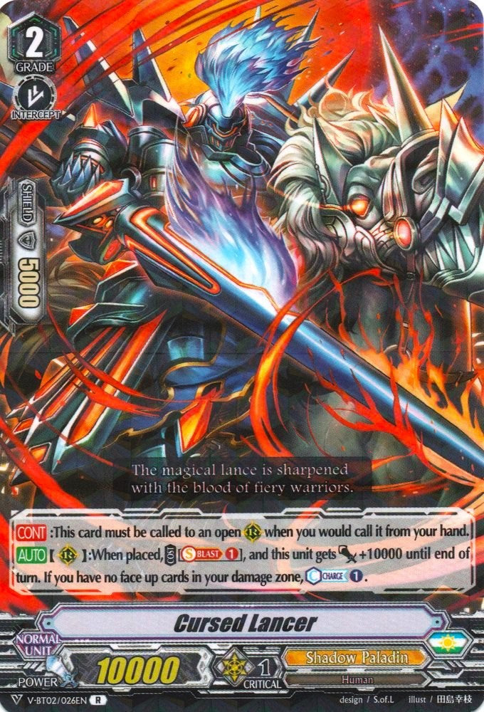Image of Cursed Lancer (V-BT02/026EN) [Strongest! Team AL4]