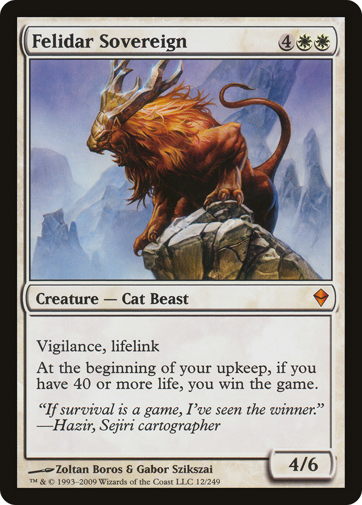 Image of Felidar Sovereign [Zendikar]