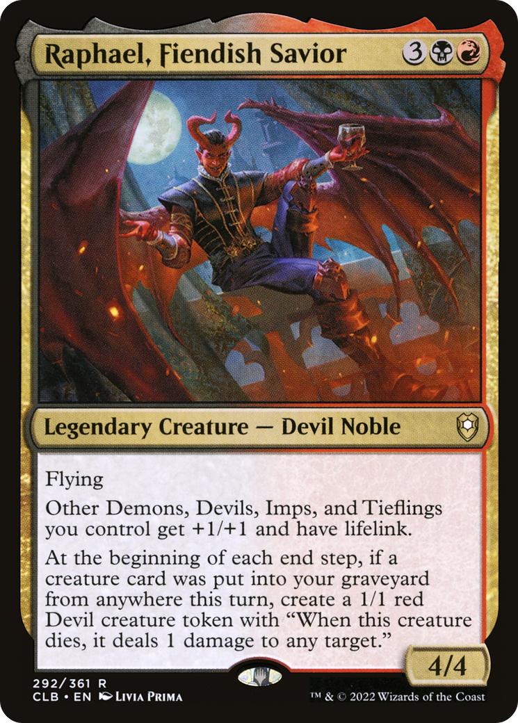 Image of Raphael, Fiendish Savior [Commander Legends: Battle for Baldur's Gate]