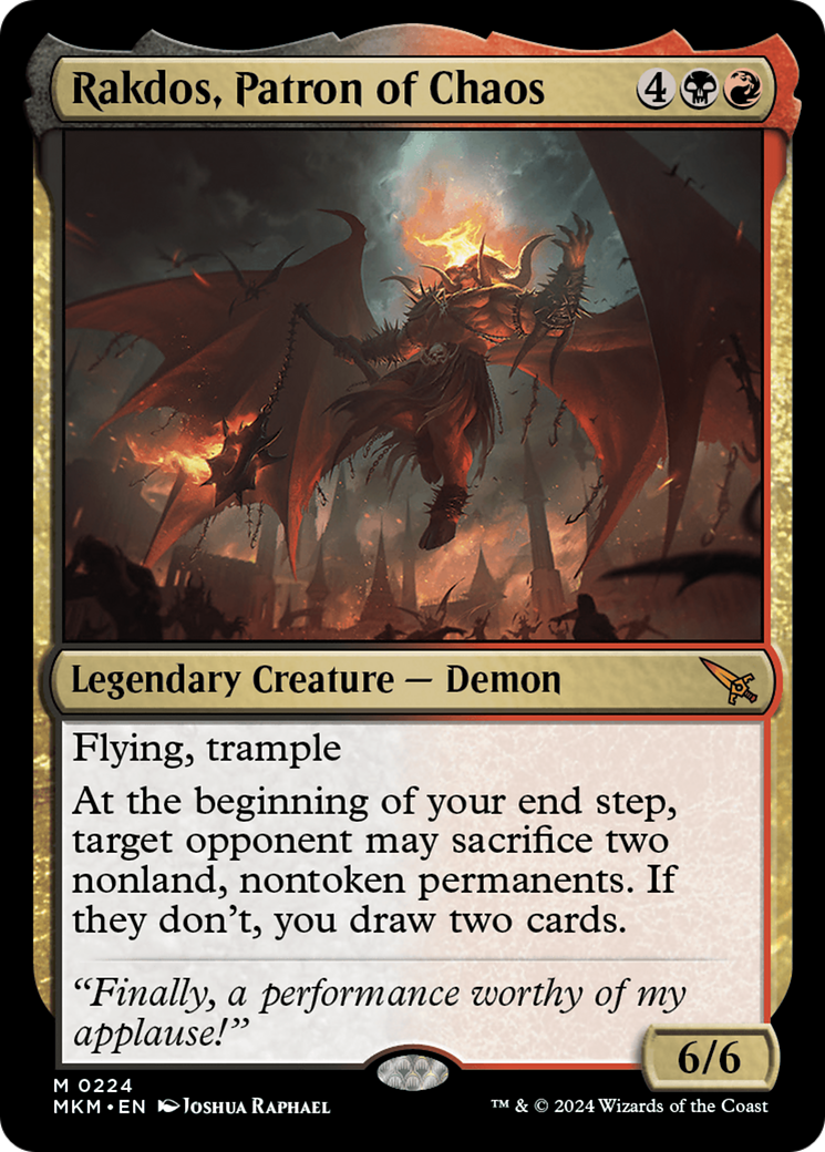 Image of Rakdos, Patron of Chaos [Murders at Karlov Manor]
