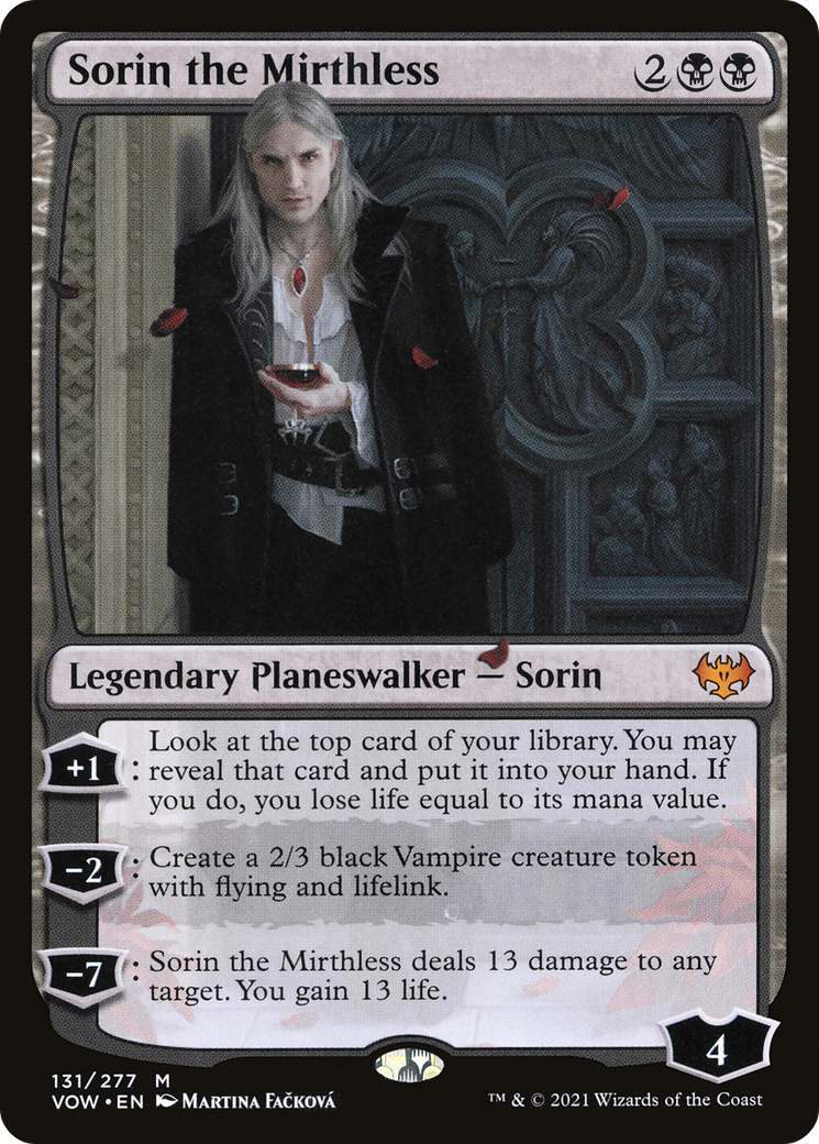 Image of Sorin the Mirthless [Innistrad: Crimson Vow]