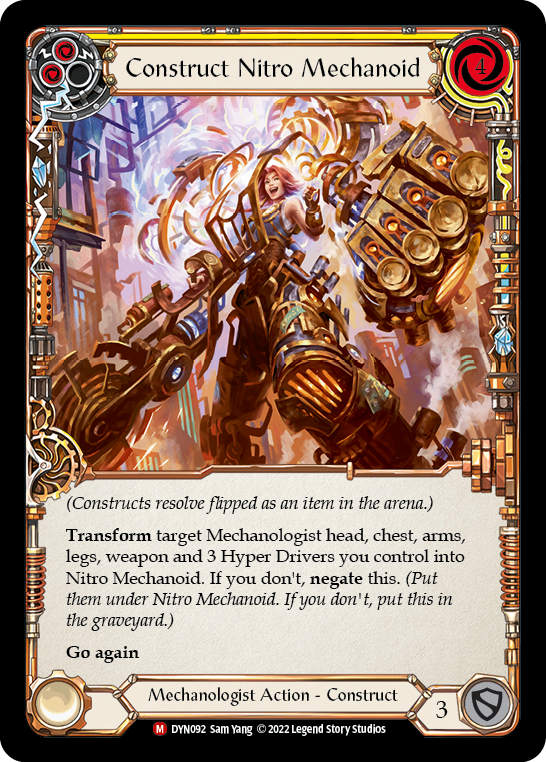 Image of Construct Nitro Mechanoid // Nitro Mechanoid [DYN092] (Dynasty)  Cold Foil