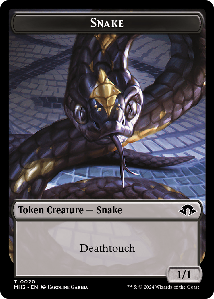 Image of Servo // Snake Double-Sided Token [Modern Horizons 3 Tokens]