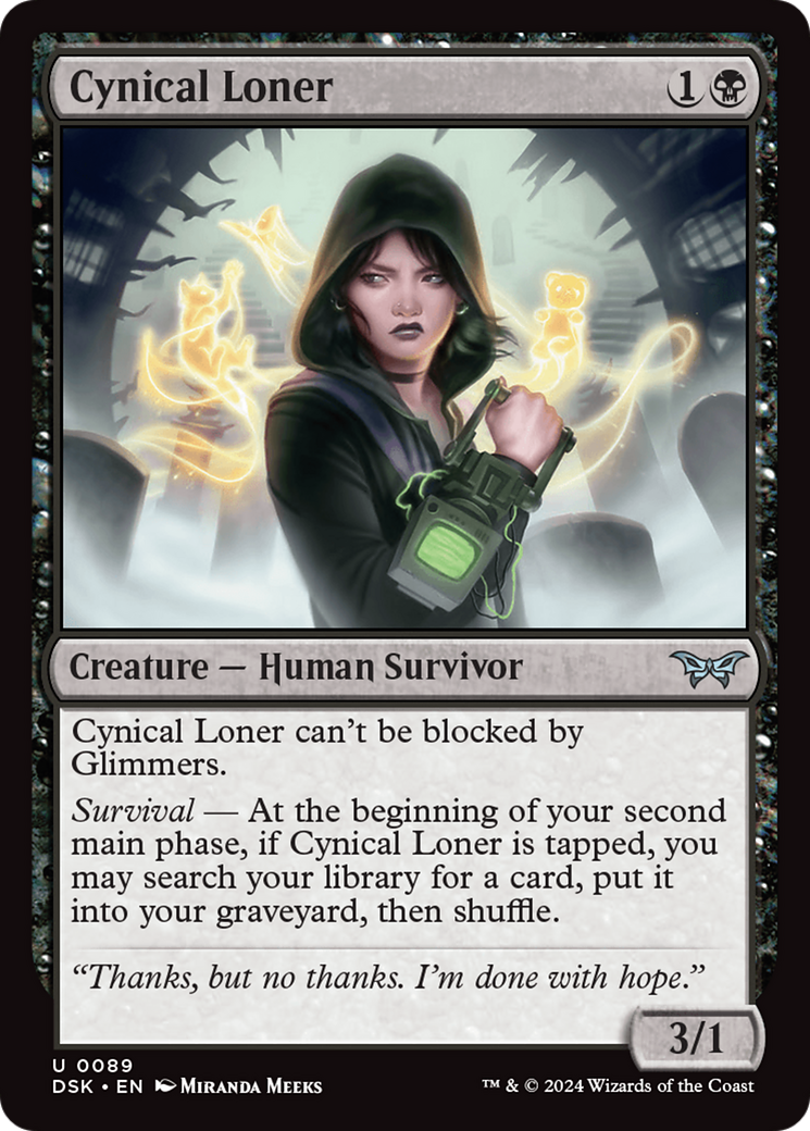 Image of Cynical Loner [Duskmourn: House of Horror]