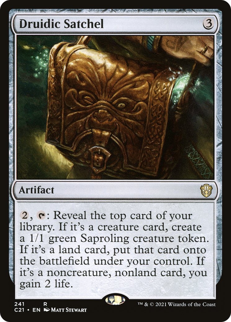 Image of Druidic Satchel [Commander 2021]