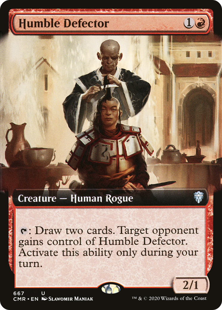 Image of Humble Defector (Extended Art) [Commander Legends]