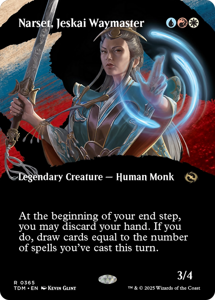 Image of Narset, Jeskai Waymaster (Borderless) [Tarkir: Dragonstorm]