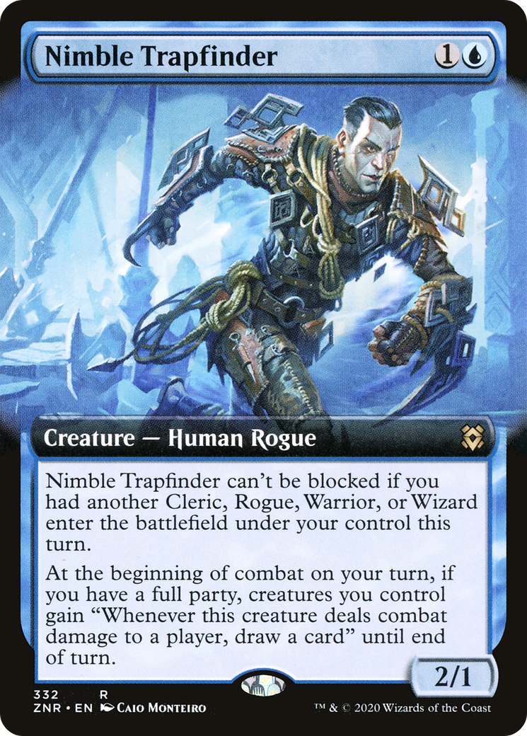 Image of Nimble Trapfinder (Extended Art) [Zendikar Rising]
